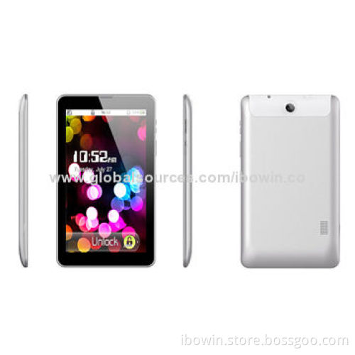 7-inch 3G Call Tablet with Built-in NFC/MTK6572 Dual-core CPU, 2.0/5.0MP Camera
